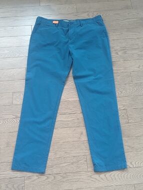 Mens Burberry Brit Teal Blue Straight Chino Pants - 32x32 Great Condition